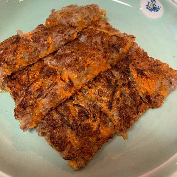 ボリューム満点 豚ひき肉とにんじんのチヂミ
